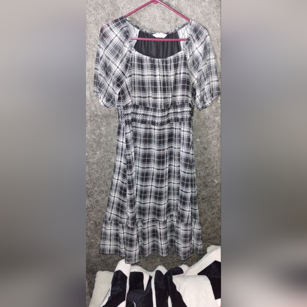 Terra Sky women's size 14w plaid dress